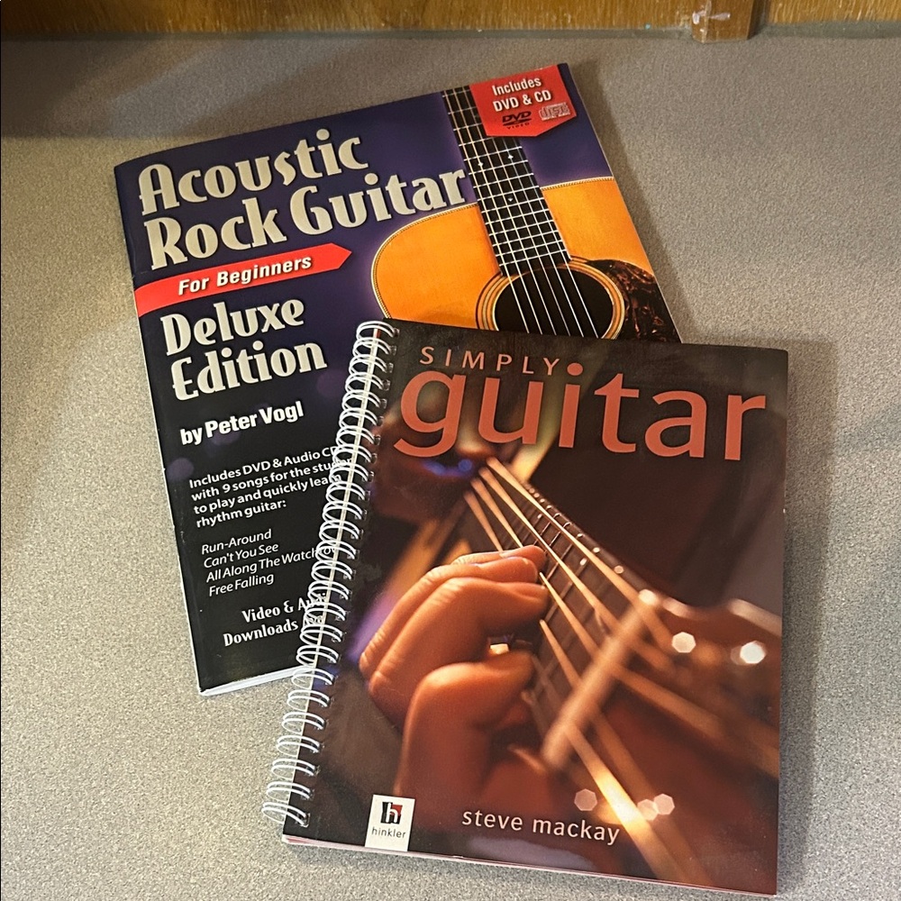 Acoustic Rock Guitar and Simply Guitar Books
